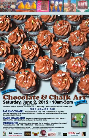 Chocolate & Chalk Art Festival poster