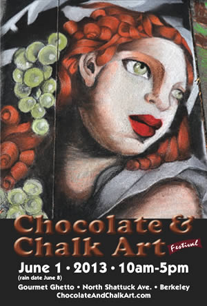 Chocolate & Chalk Art Festival poster