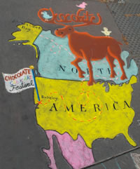 Chocolate & Chalk Art Festival poster