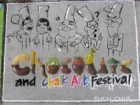 Chocolate & Chalk Art Festival poster