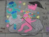 The Color Kittens - sidewalk chalk art