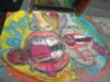 chalk art Yummy Sweet Chocolate by Tuyet-Lyn Arias & Karina Colliat