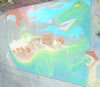chalk art Dino Cupcake Thief by Nursani Siagian