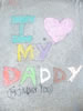 chalk art I Love My Daddy by Milo