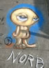 chalk art Norb by Jeff O'Connell