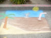 chalk art A Whole Ocean of Milkshake by Phil Lonsdale 