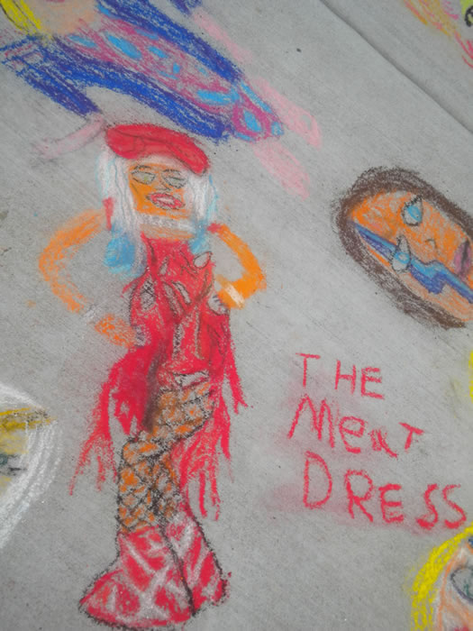 Chalk Art Runner Up: The Wonderful World of Gaga by Dylan McPherson of Antioch