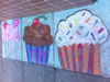 Chalk Art  Runner Up - “Cupcakes” by Lucy & Judith Irwin