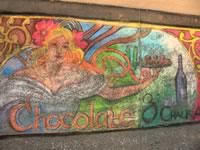 Chocolate and Chalk Art nouveau woman