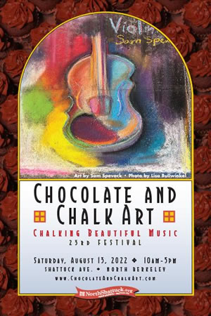 Chocolate & Chalk Art Festival poster
