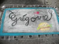 Gregoire chalk art