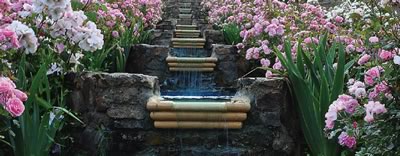 garden waterfalls
